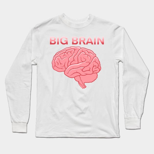 Big Brain Long Sleeve T-Shirt by DahlisCrafter